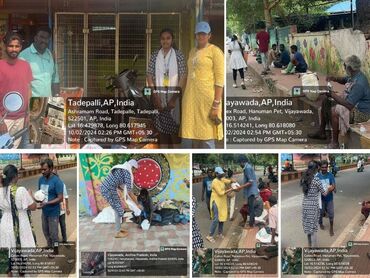 Two men in bicycle jerseys sitting outside at table having coffee